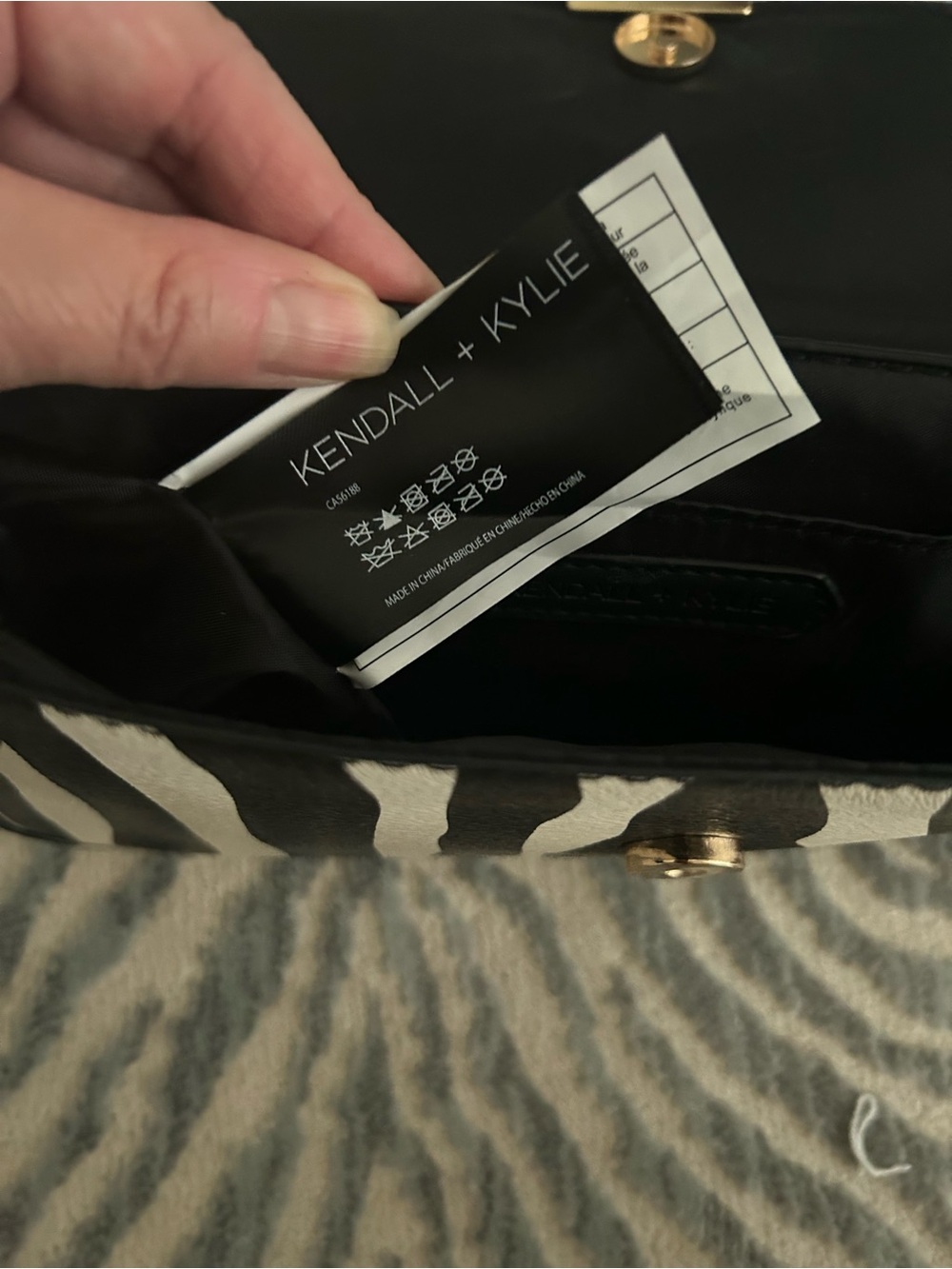 NWNT Kendal & Kylie Zebra Small Hand Bag - Picture 3 of 8